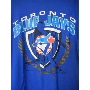 Vintage Single Stitch Toronto Blue Jays Graphic T-Shirt Cotton Sz XL Locker Line